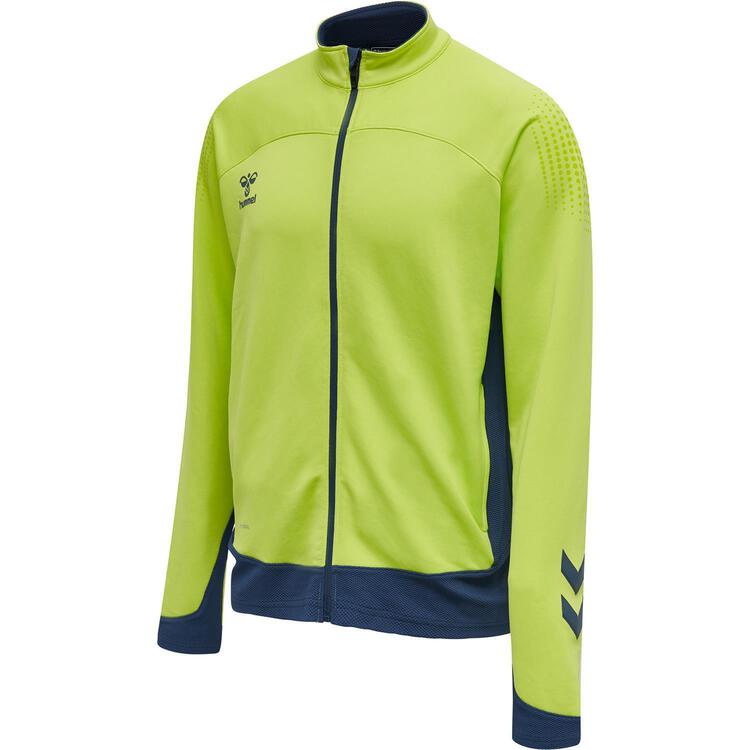 HUMMEL hmlLEAD POLY ZIP JACKET 207399 LIME PUNCH Gr. M von Hummel