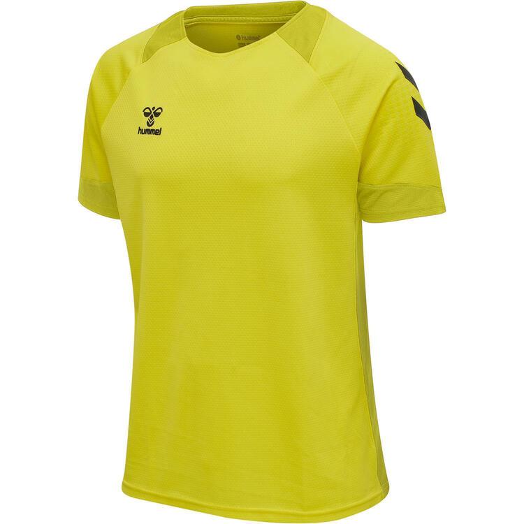 HUMMEL hmlLEAD S/S POLY JERSEY 207393 BLAZING YELLOW Gr. M von Hummel