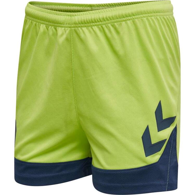 HUMMEL hmlLEAD WOMENS POLY SHORTS 207398 LIME PUNCH Gr. L von Hummel