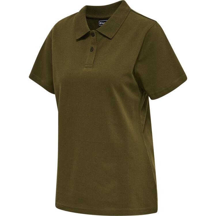 HUMMEL hmlRED CLASSIC POLO WOMAN 215115-6086 DARK OLIVE - Gr. L von Hummel