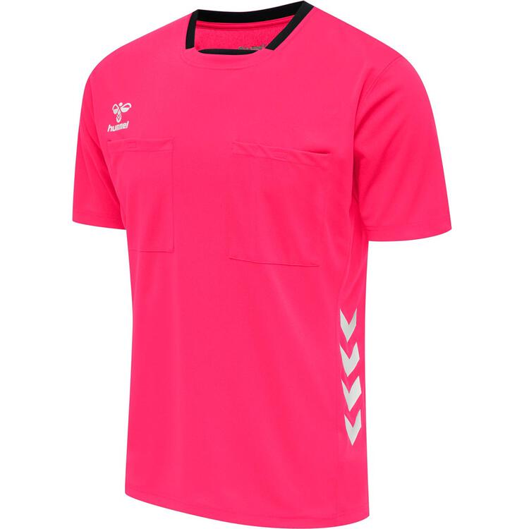 HUMMEL hmlREFEREE CHEVRON JERSEY S/S 213748 DIVA PINK Gr. L von Hummel