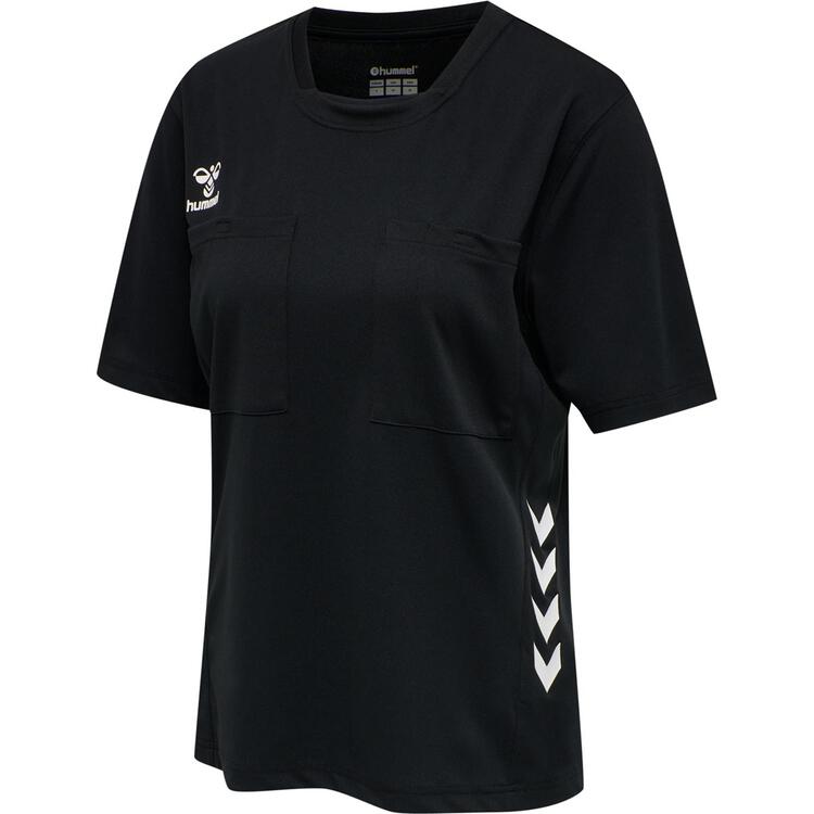 HUMMEL hmlREFEREE CHEVRON WO JERSEY S/S 213751 BLACK Gr. M von Hummel