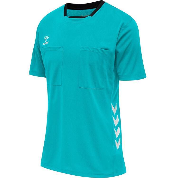HUMMEL hmlREFEREE CHEVRON WO JERSEY S/S 213751 SCUBA BLUE Gr. XL von Hummel