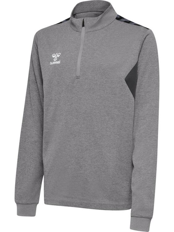 Hummel Authentic 24 Half Zip Sweat Kids 219974 GREY MELANGE - Gr. 116 von Hummel