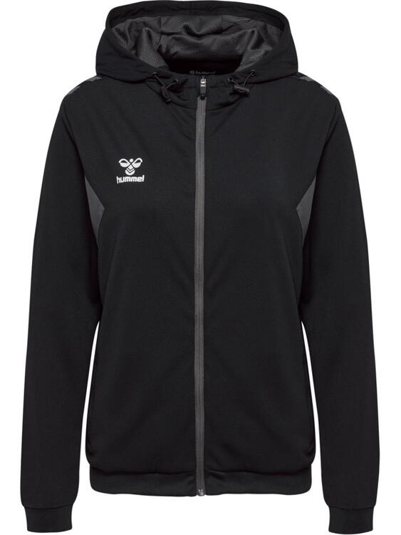 Hummel Authentic 24 Poly Zip Hoodie Woman 219981 BLACK - Gr. L von Hummel