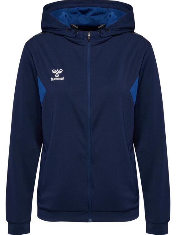 Hummel Authentic 24 Poly Zip Hoodie Woman 219981 MARINE - Gr. 2XL von Hummel