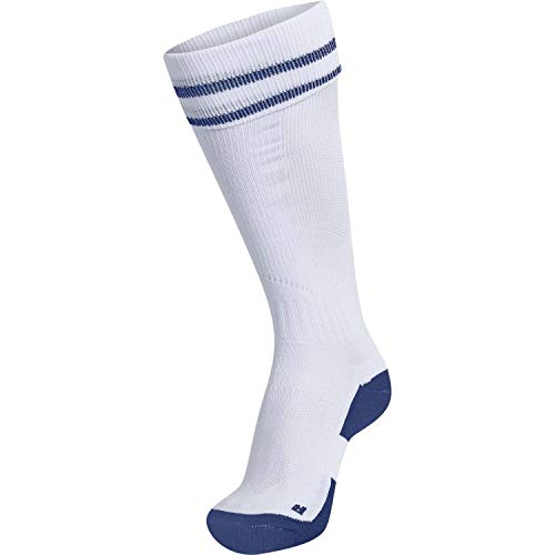 hummel Unisex Element Football Sok Socken, Weiß/True Blau, 31W / 34L EU von hummel