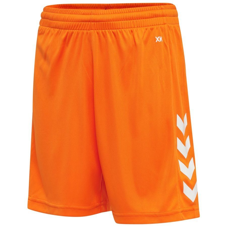 Hummel Fußball Shorts Core - Orange/Weiß Kinder von Hummel