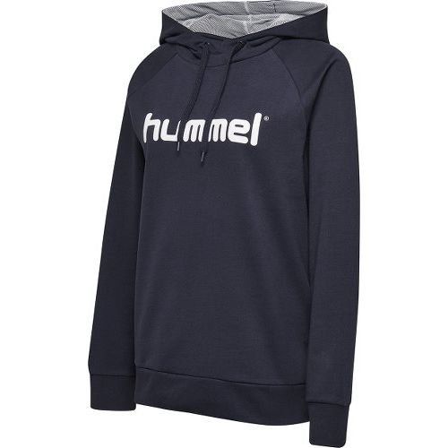 Hummel Go Cotton Logo Hoodie - Navy Damen von Hummel