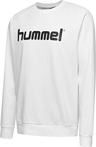 Hummel Herren Hmlgo Cotton Logo Sweatshirt, White, L von hummel