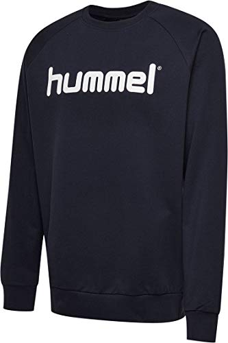 HUMMEL Herren Sweatshirt HMLGO Cotton Logo, Marine, L, 203515-7026 von hummel