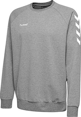 Hummel Herren Hmlgo Cotton Sweatshirt, Grey Melange, XXL EU von hummel