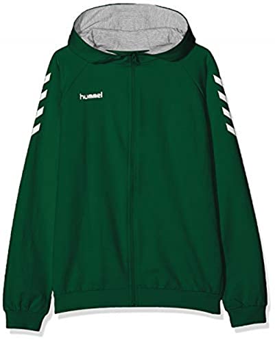 hummel Unisex Kinder Hmlgo børn bomuld hættetrøje med lynlås Kapuzenjacke, Evergreen, 176 EU von hummel