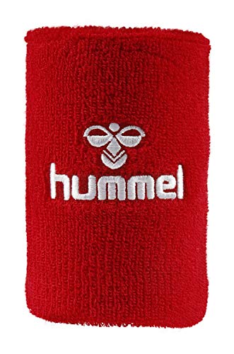 Hummel Unisex Schweißband Old School Big Wristband 099014 True Red/White One Size von hummel