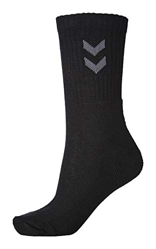 hummel Mädchen 3-pak Basic sokker Socken, Schwarz, 41-45 EU von hummel