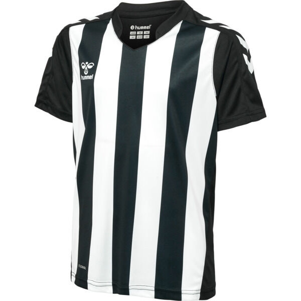 Hummel hmlCORE XK STRIPED JERSEY KIDS S/S - BLACK/WHITE - 116 von Hummel