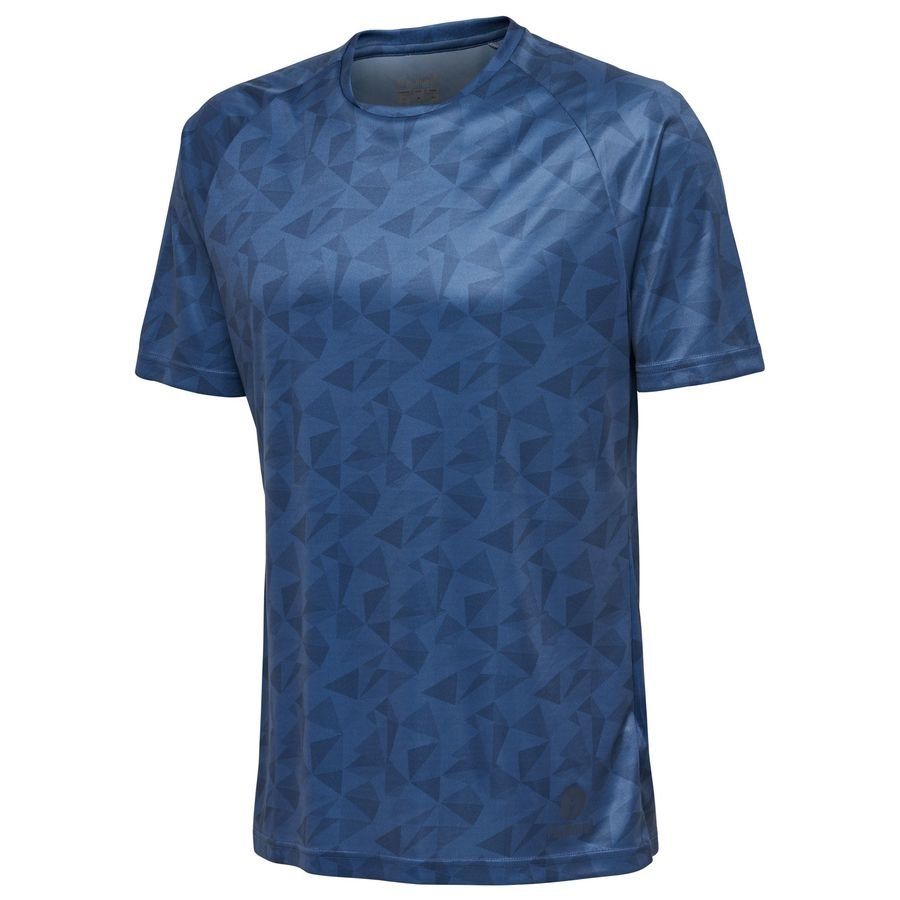 Sportliches Kurzarm-T-Shirt mit durchgängigem Muster von Hummel