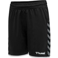 hummel Authentic Polyester Shorts Kinder black/white 128 von Hummel