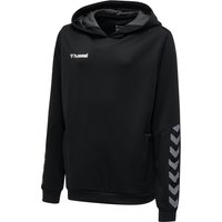 hummel Authentic Polyester Hoodie Kinder black/white 116 von Hummel