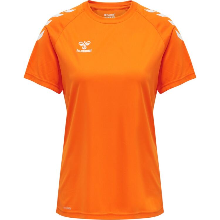 hummel Core XK Poly T-Shirt Damen 211944-5190 ORANGE TIGER - Gr. XS von Hummel