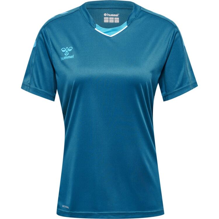 hummel Core XK Poly Trikot Damen 211457-7058 BLUE CORAL - Gr. S von Hummel