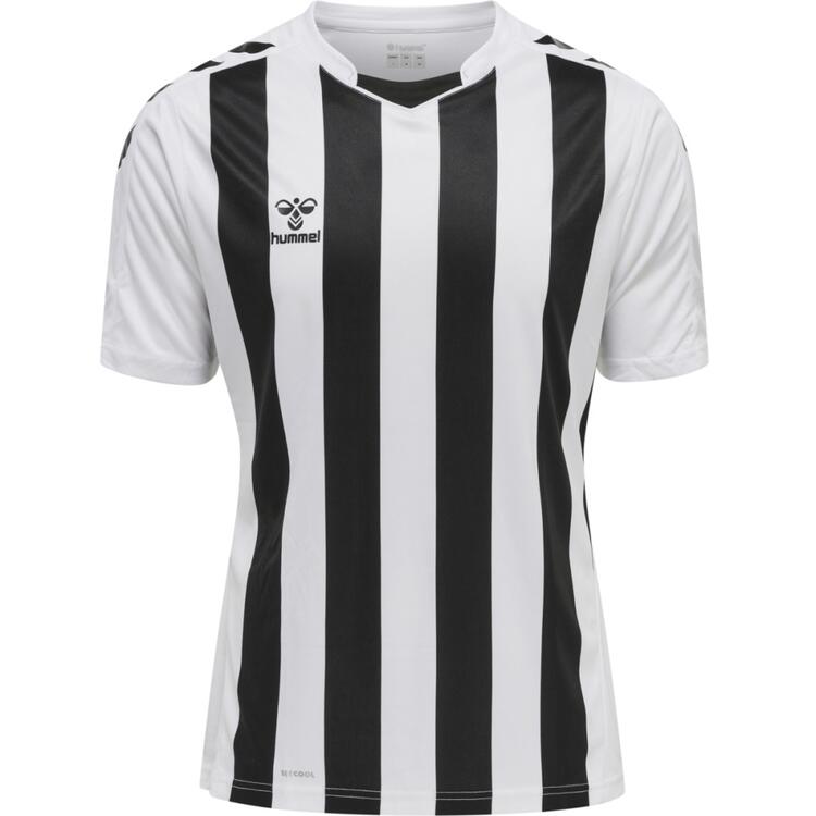 hummel Core XK Striped Trikot Kinder 212642-9124 WHITE/BLACK - Gr. 116 von Hummel