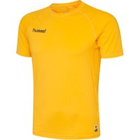 hummel First Performance kurzarm Funktionsshirt Herren sports yellow XL von Hummel