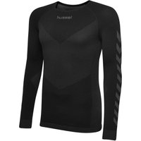 hummel First Seamless langarm Funktionsshirt Kinder black 116/128 von Hummel