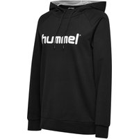 hummel GO Baumwoll Logo Hoodie Damen black XL von Hummel