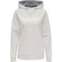 hummel GO Baumwoll Logo Hoodie Damen egret melange XXL von Hummel