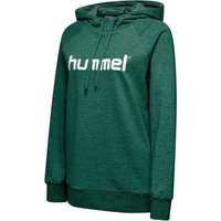 hummel GO Baumwoll Logo Hoodie Damen evergreen L von Hummel