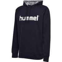 hummel GO Baumwoll Logo Hoodie Kinder marine 176 von Hummel