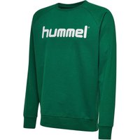 hummel GO Baumwoll Logo Sweatshirt Kinder evergreen 152 von Hummel