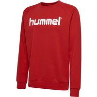 hummel GO Baumwoll Logo Sweatshirt Kinder true red 128 von Hummel