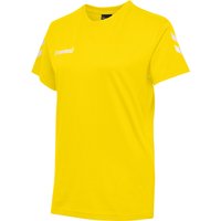 hummel GO Baumwoll T-Shirt Damen kurzarm sports yellow S von Hummel