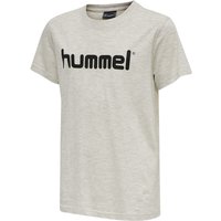 hummel GO Baumwoll T-Shirt Kinder egret melange 152 von Hummel