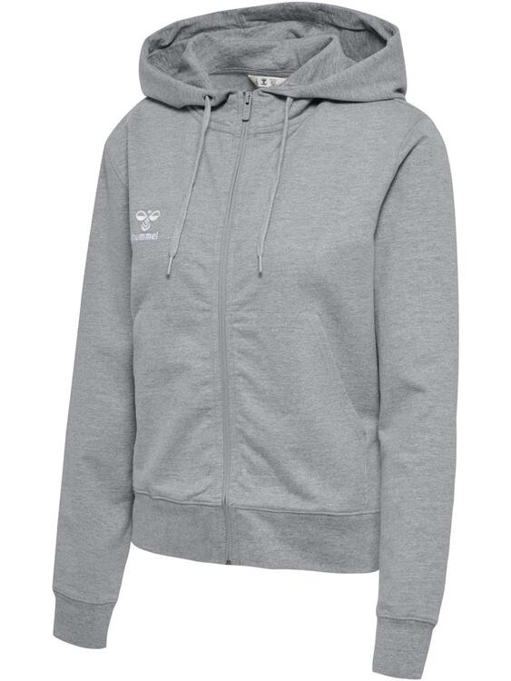 hummel Go 2.0 Zip Hoodie Damen 224839 GREY MELANGE - Gr. XL von Hummel