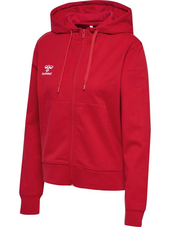 hummel Go 2.0 Zip Hoodie Damen 224839 TRUE RED - Gr. M von Hummel