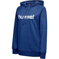 hummel GO Baumwoll Logo Hoodie Damen true blue S von Hummel