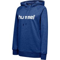 hummel GO Baumwoll Logo Hoodie Damen true blue XS von Hummel