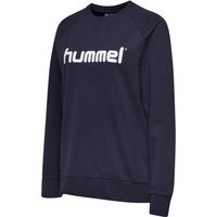 hummel GO Baumwoll Logo Sweatshirt Damen marine L von Hummel