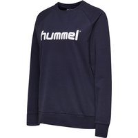hummel GO Baumwoll Logo Sweatshirt Damen marine XL von Hummel