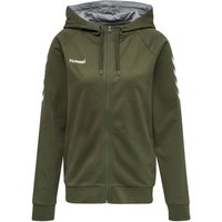 hummel GO Baumwoll Kapuzenjacke Damen grape leaf S von Hummel