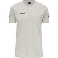hummel GO Baumwoll T-Shirt Kinder egret melange 128 von Hummel