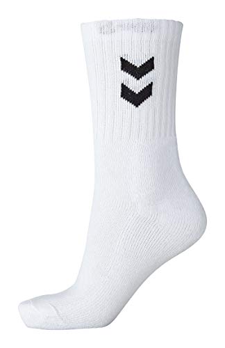 hummel Mädchen 3-pak grundlæggende sokker Socken, Weiß, 41-45 EU von hummel