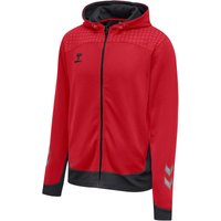 hummel LEAD Zip Polyester Hoodie true red L von Hummel