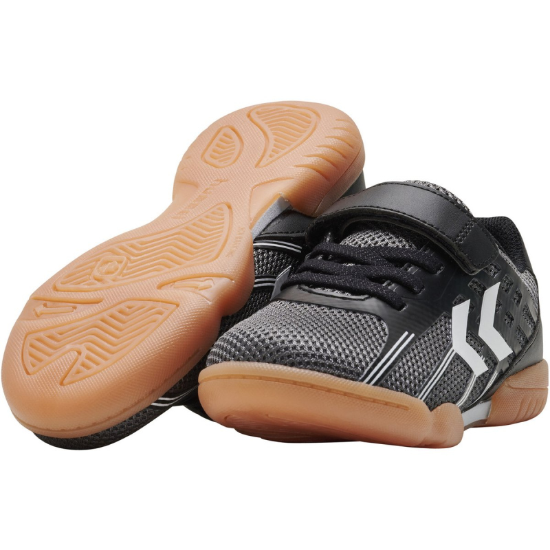 hummel Root Elite Handballschuhe mit Klettverschluss Kinder black 28 von Hummel