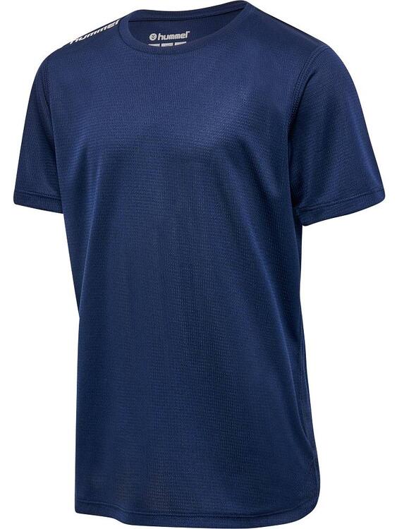 hummel Run T-Shirt Kinder 227244 BLACK IRIS - Gr. 128 von Hummel