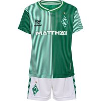 hummel SV Werder Bremen Fan Heim-Trikotset 2023/24 Kinder 6170 - eden 68 von Hummel