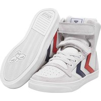 hummel Slimmer Stadil Leder High-Top Sneaker Kinder white 34 von Hummel